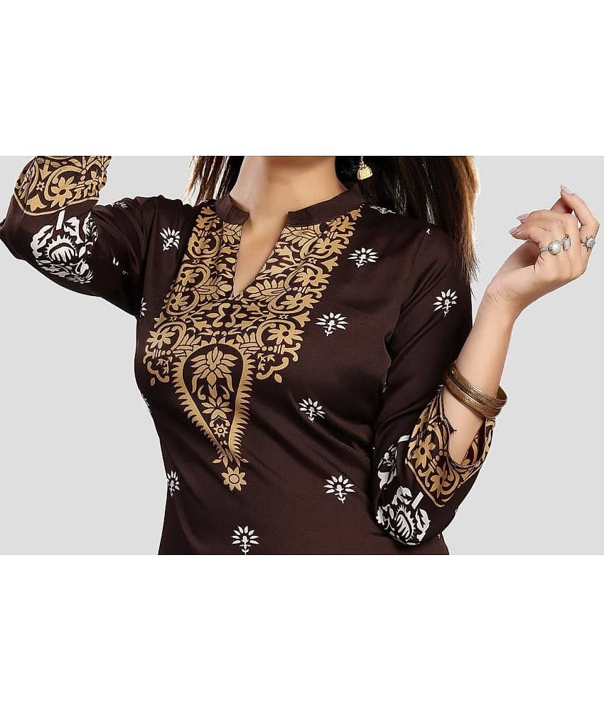Meher Impex - Red Crepe Women's Tunic ( Pack of 1 ) view 2