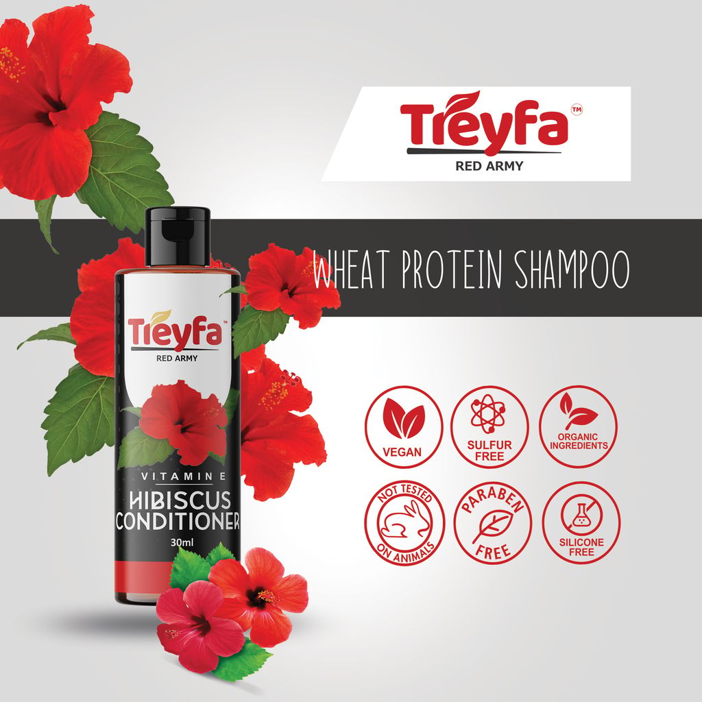 Treyfa Hibiscus shampoo for hair growth & dandruff control (30ml.) view 2