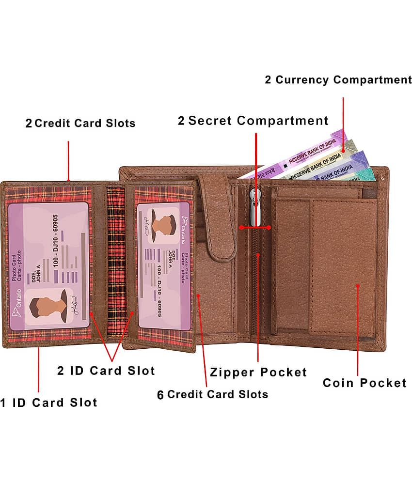 Lorenz Green 100% Leather Men's RFID Wallet ( Pack of 1 ) view 2