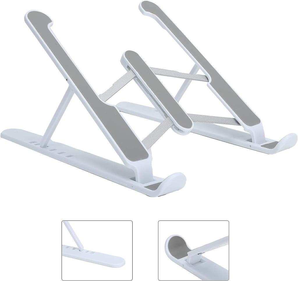 ADJUSTABLE TABLET STAND HOLDER WITH BUILT-IN FOLDABLE LEGS AND HIGH QUALITY FIBRE view 2