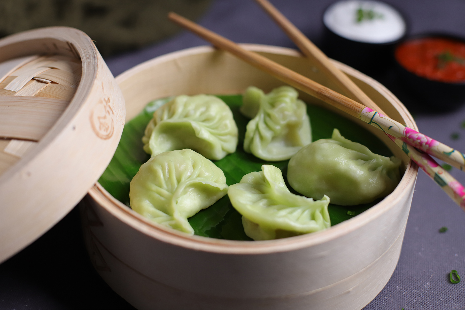 Mixed vegetabale steamed momos