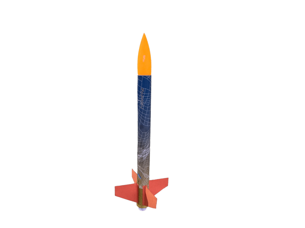 Model Rocket Kit ( Orange) for Adults and Kids with Parachute Recovery