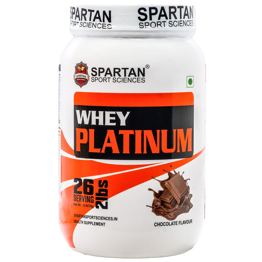 SPARTAN SPORT SCIENCE Whey Platinum Protein Powder Concentrate Supplement with 24g Protein, 12g EAA, 5g BCAA, 4g Glutaine Acid for Men & Women view 2