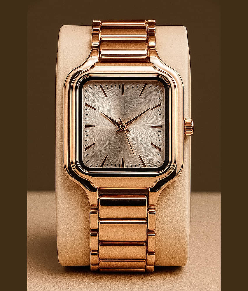 Trex Rose Gold Stainless Steel Analog Womens Watch