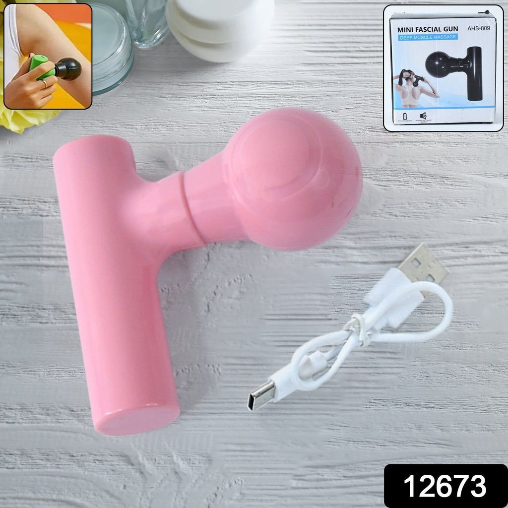 Black Mini Pocket Size Massager, Full Body Massager, Cordless One Button Operation for Body Pain & Relaxation view 2