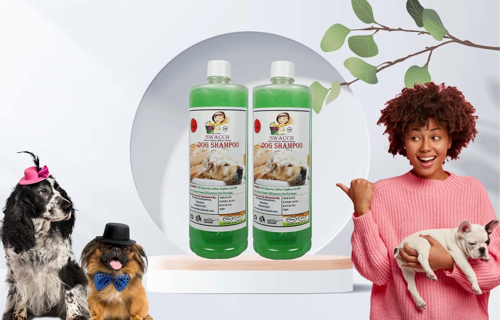 SWACCH Dog Shampoo (1 Litre) (Combo Pack of 2) NEEM ALOVERA view 2