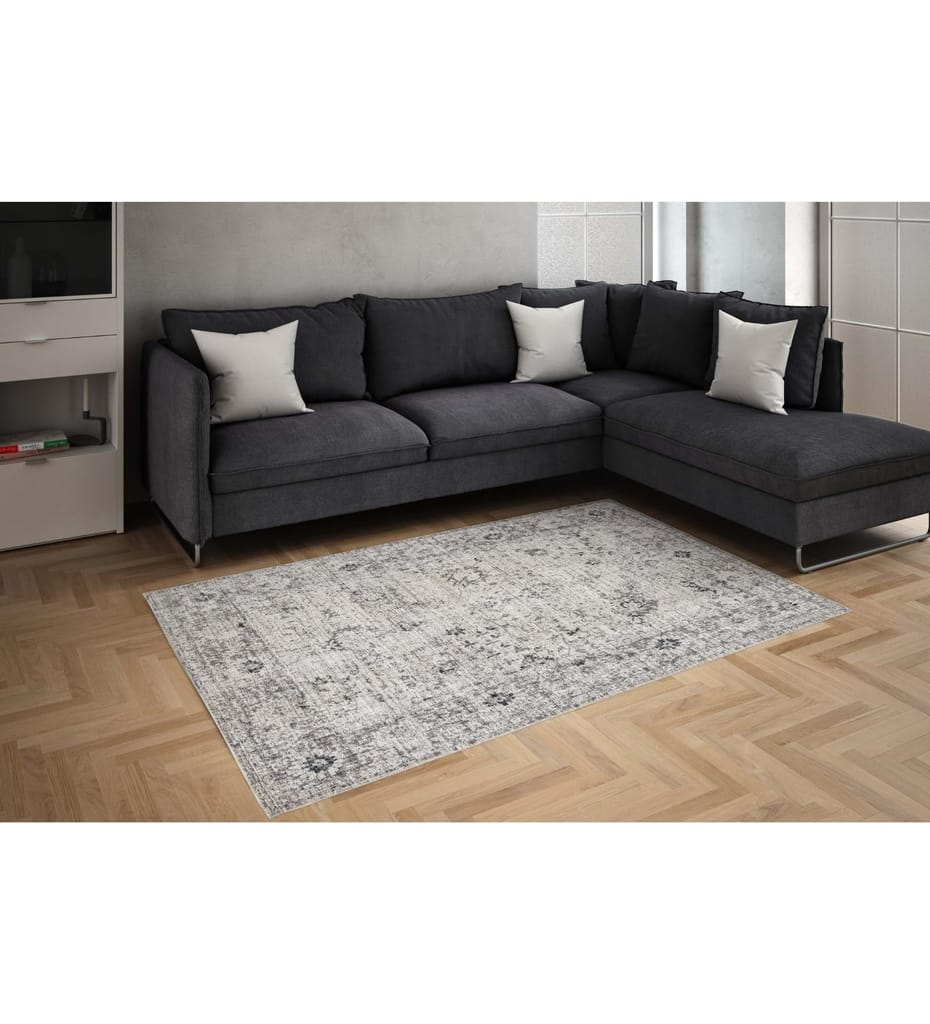 Neu Looms Handmade Viscose Wool Anti-Skid Rug for Bedroom, Living Room, Nursery, Playroom & Dorm - Soft & Durable, 2x3 Feet, Beige/Brown view 2
