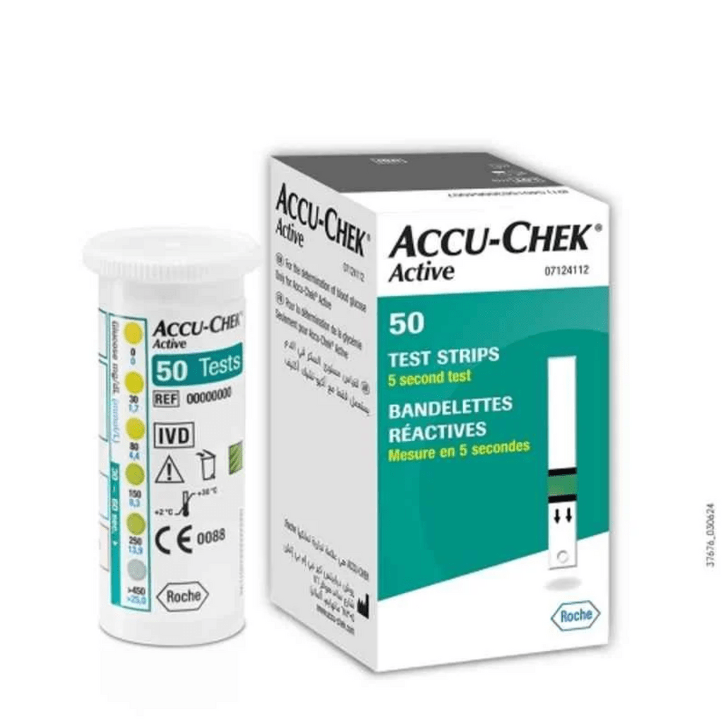 Accu-Chek Active Blood Glucose Test Strips, 50 Count view 2
