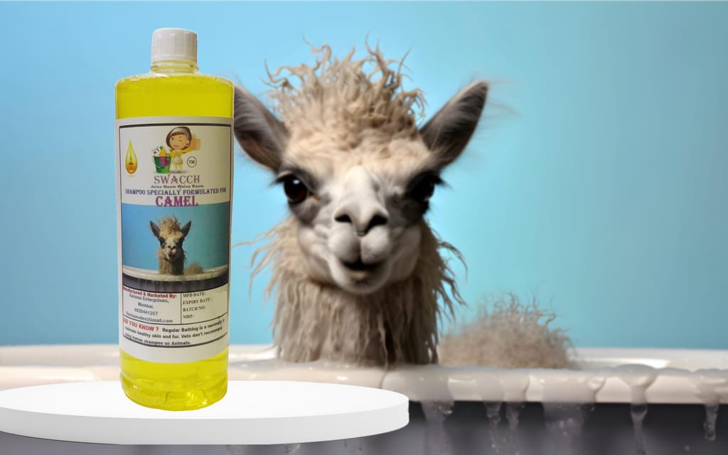Swacch Shampoo Specially Formulated for Camel (1 Litre) Lemon view 2