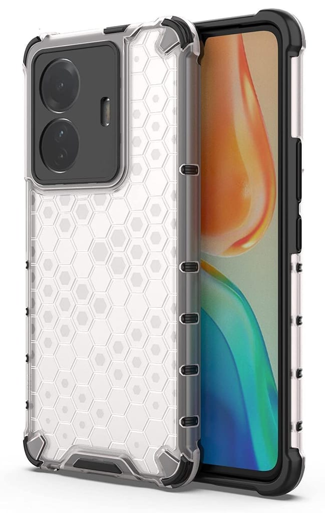 Faircost Polycarbonate For Vivo T1 Pro, Z6 Pro Hybrid Shockproof Back Cover Hard Outside Soft Inside- (Polycabonate::Transparent) view 2