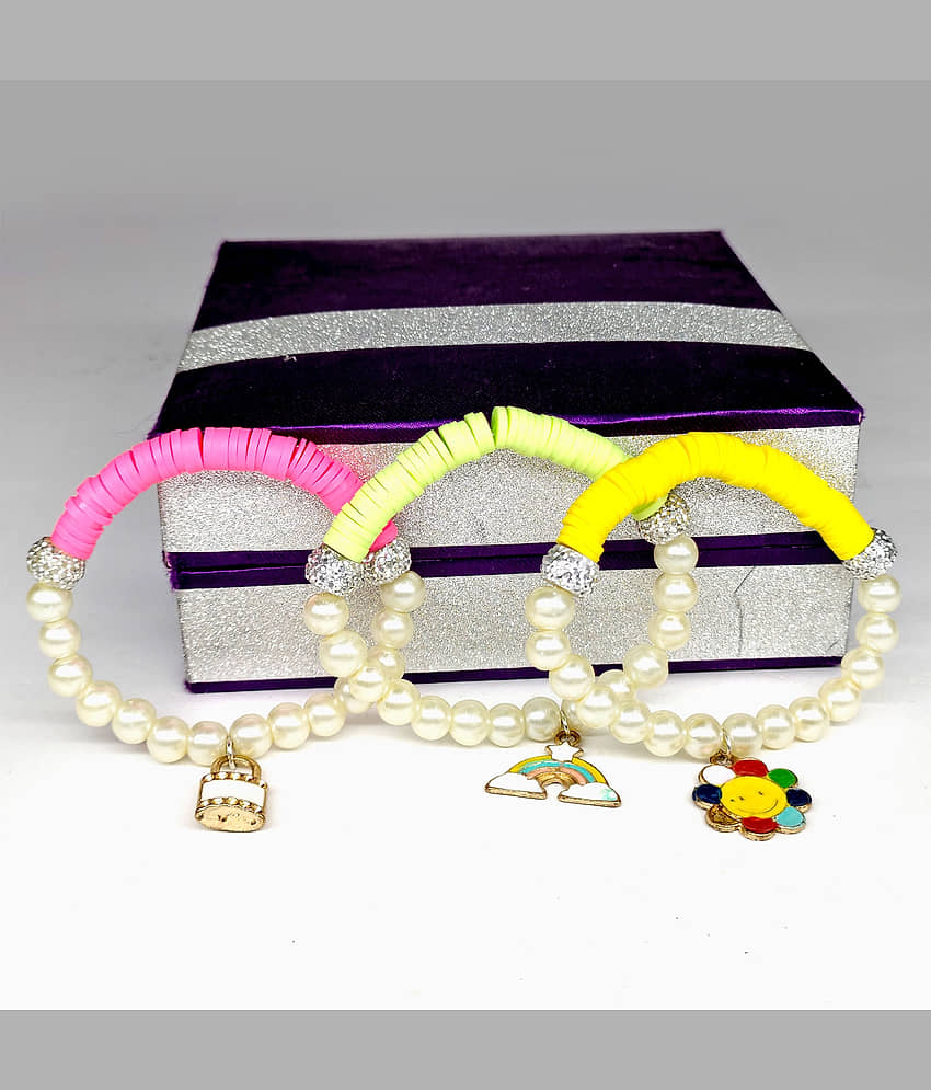 DAIVYA WELLNESS - Multicolor Bracelet ( Pack of 3 ) view 2