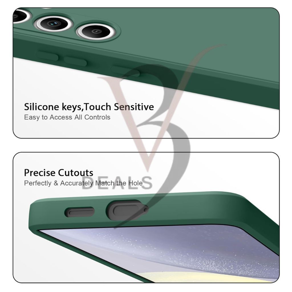 V3Deals Compatible for Samsung S24 Silicone Case with Camera and Screen Protection, Soft Touch, Raised Edge Design, Waterproof, Precise Cutouts view 2