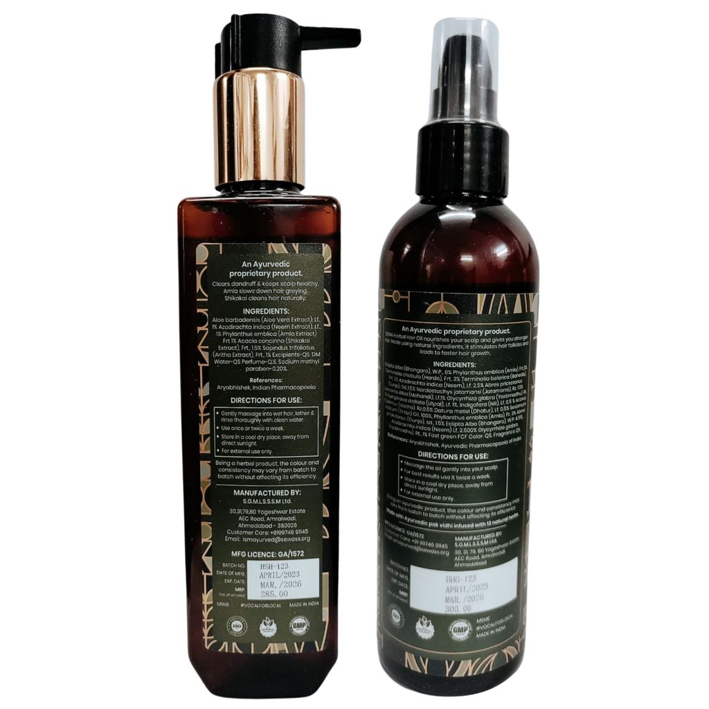 Prakrti Herbal Shampoo and Herbal Hair Oil view 2