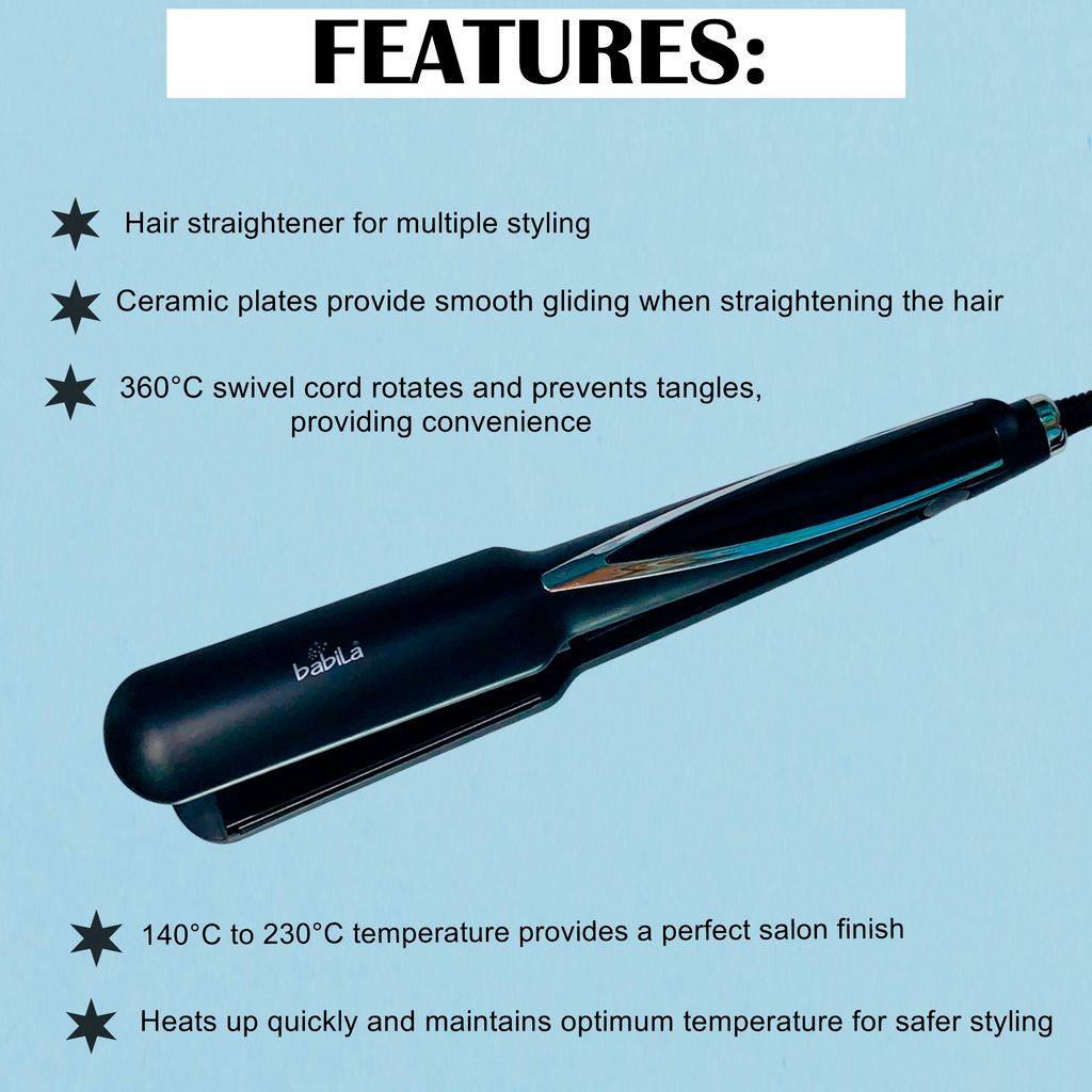 Babila Pearl Hair Straightener-BHS-E42 view 2