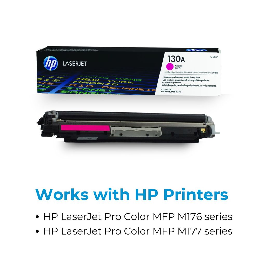 HP 130A Magenta Original LaserJet Toner Cartridge (CF353A) view 2