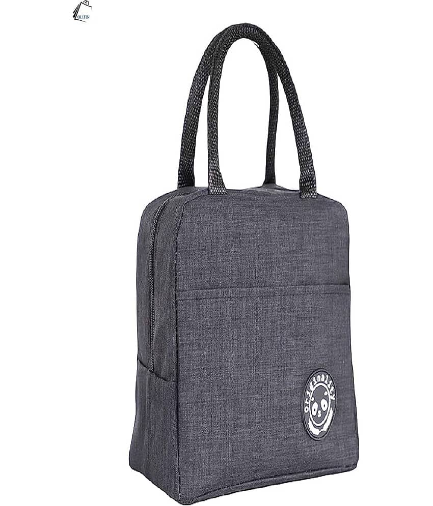 OLIFIN Grey Polyester Lunch Bag Pack of 1