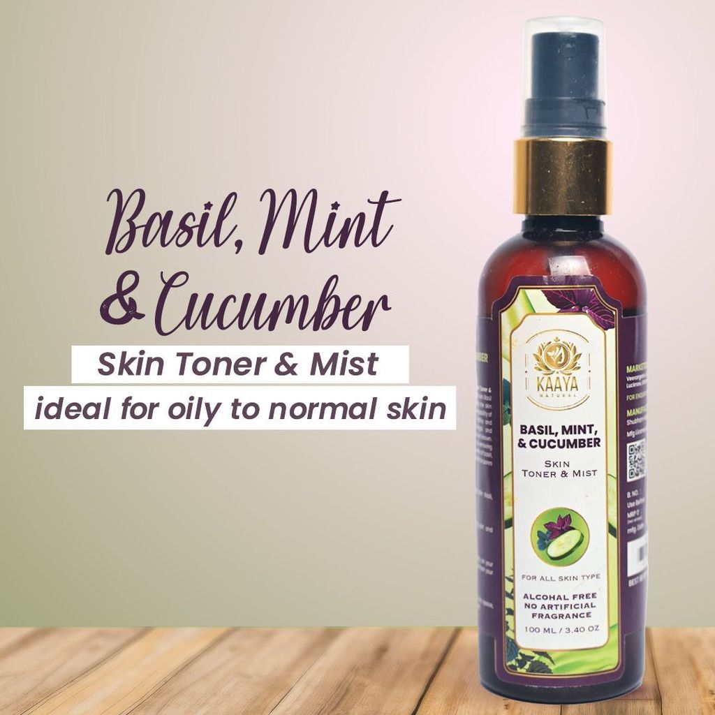 Kaaya Natural Basil, Cucumber & Mint Toner & Mist view 2