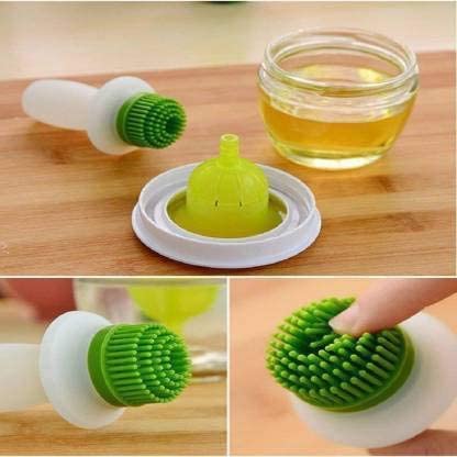 GLOWSERIE Kitchen Oil Dispenser Jar with Silicone Basting Brush view 2