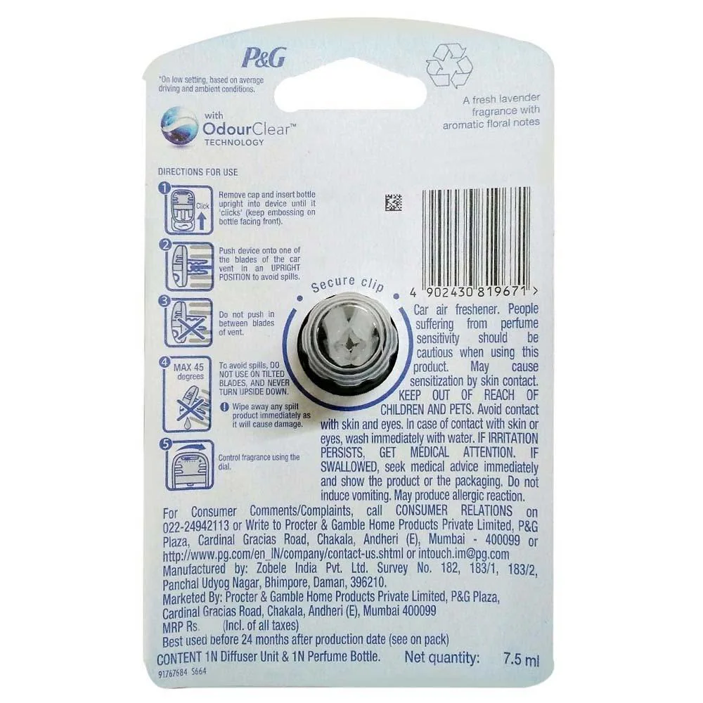 Ambi Pur Car Machine Lavender 7.5 Ml view 2