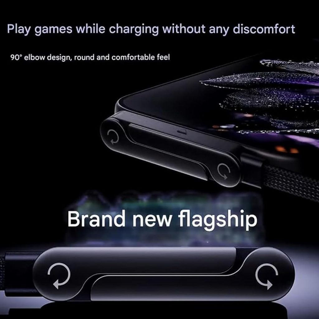 USB C to Type C Cable 240W PD 3.1 Fast Charging 1.5M with Foldable Adjustable Stand, Type C Charger Cord for Laptop, MacBook, Tablet & Smartphone, Multi Angle Desk & Car Use view 2