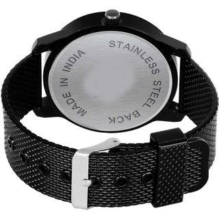 HRV Men's Round Blue Dial Black Strap Analog Watch view 2