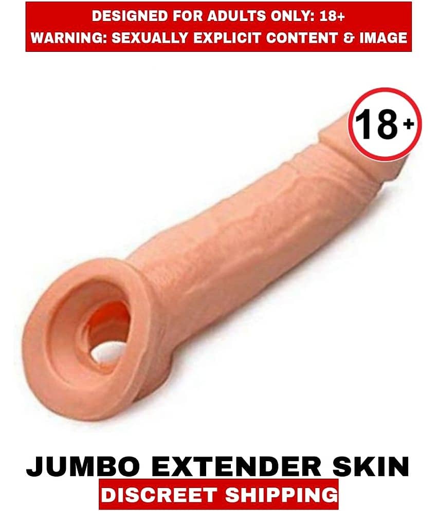 Jumbo Dragon Skin Color Close Ended Soft Silicon Penis Sleeves For Men view 2