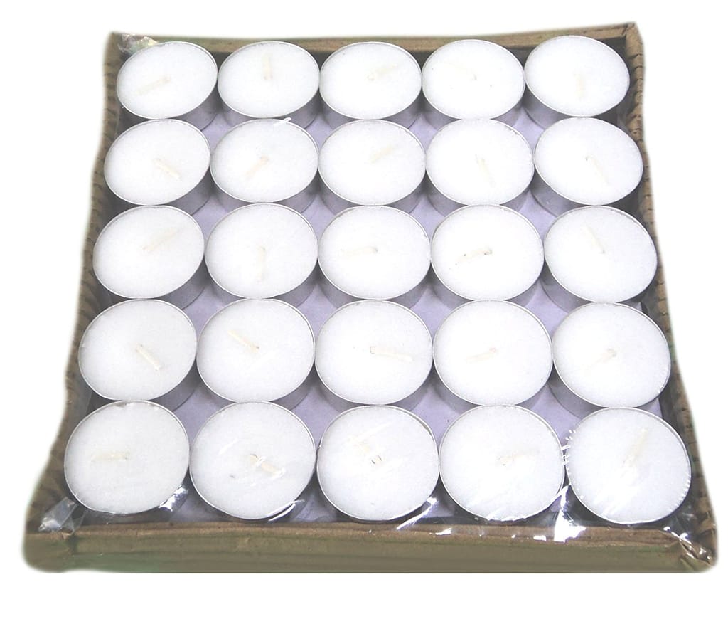 Crazy Sutra Set of 250 Pure Smokeless Tea Light Wax Candles (2.5-3.5 hrs Burning time) view 2