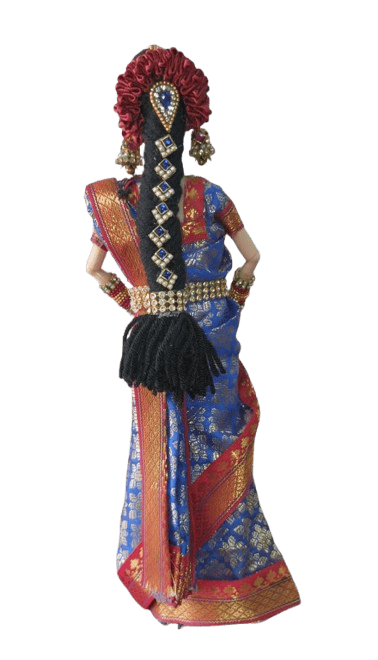 Traditional Indian Decorative Saree Doll view 2