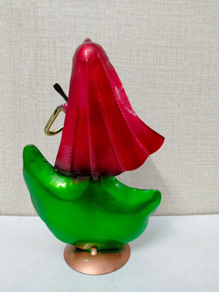 Handmade Table Decor Multicolor Iron Tribal Musician Doll Statue Figurine (SET OF 3) view 2