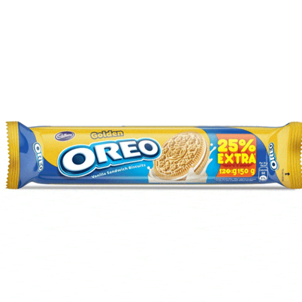 Cadbury Golden Oreo Vanilla Creme Biscuits 150 Gms