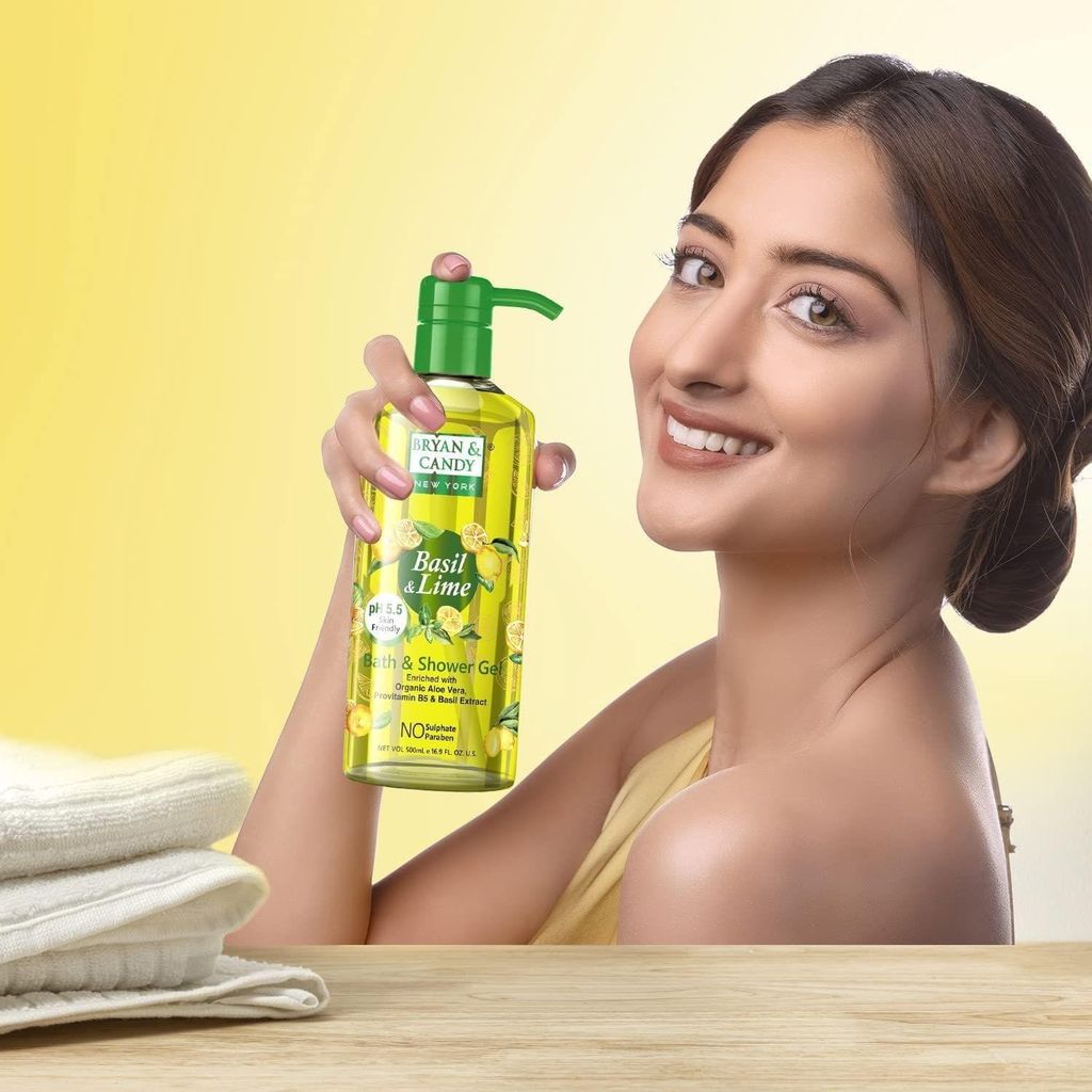 Bryan & Candy Basil & Lime Bath Shower Gel 500 Ml view 2