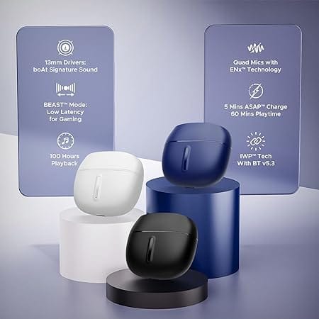 boAt Airdopes Max Wireless Earbuds with 100 Hours Playback view 2