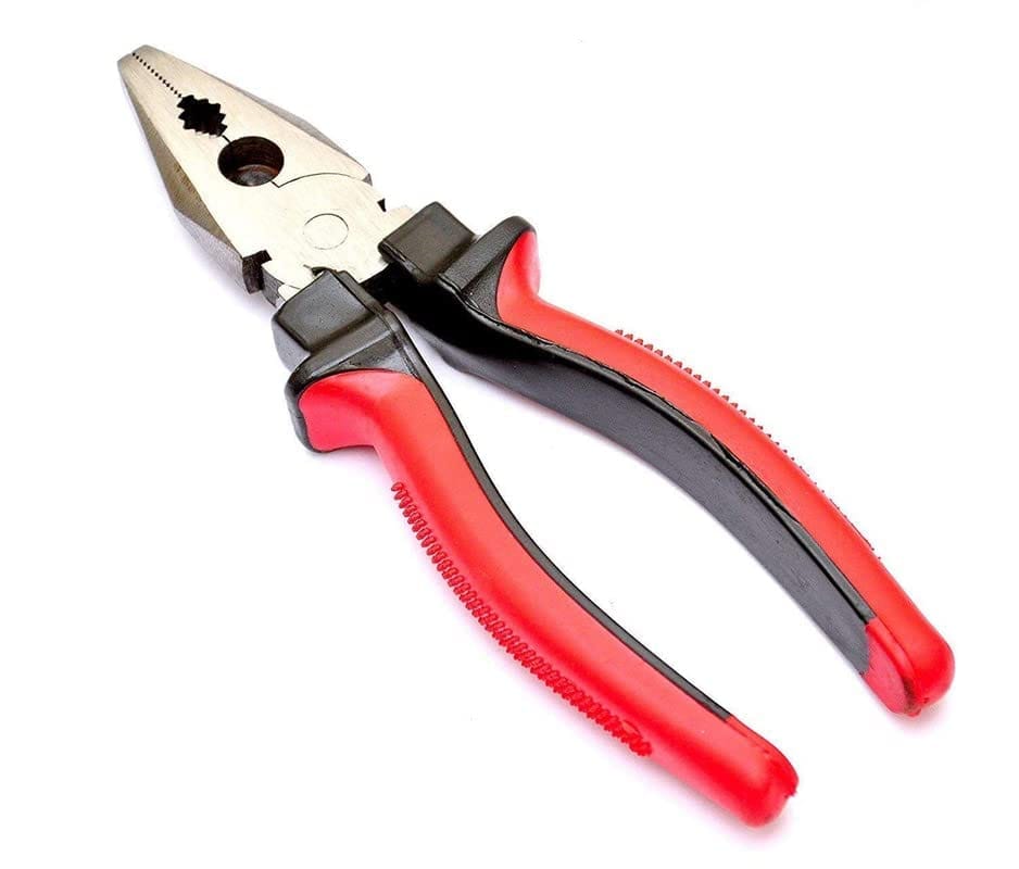 SKY BLUE Enterprises Nose Plier Combo Cutting player Cutting plier for home, Player tools, Combination plier, Pliers for electrical work,With Red Plas And Jonex 999 6 inch Plier (3pack) view 2