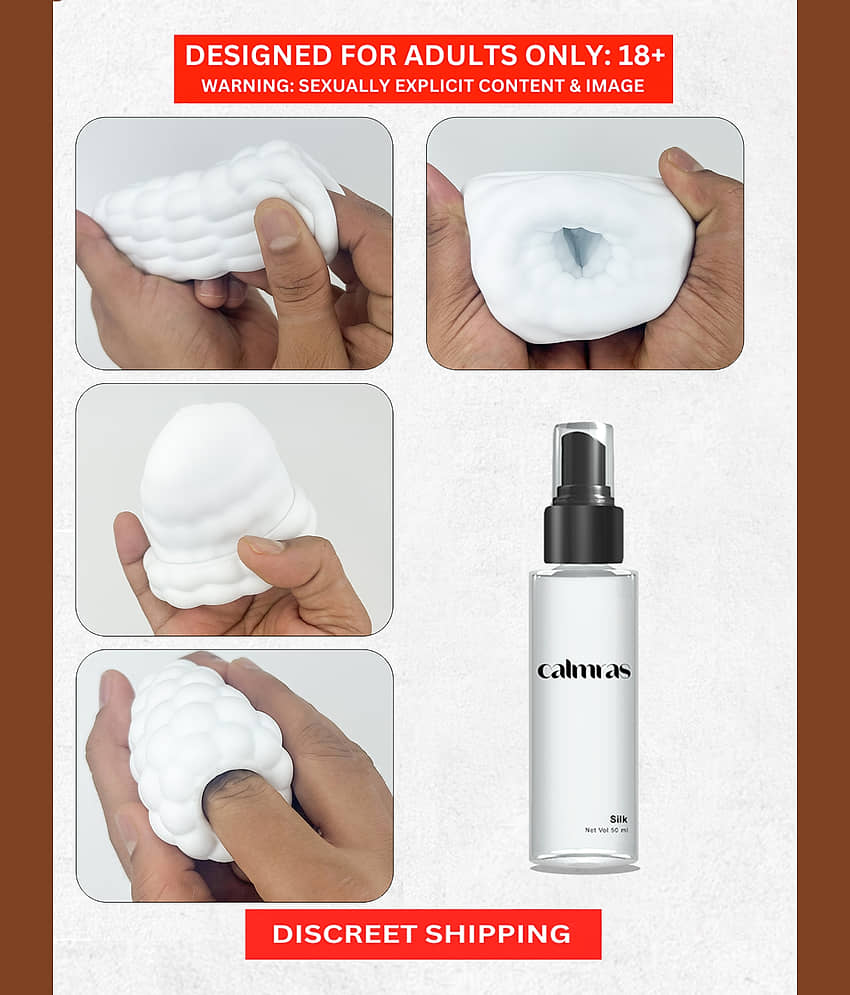 Transparent Mini Masturbator Cup with Big Lube- Best Male Masturbator toy For Beginners | Silicone Made Calmras Tac Male Masturbator