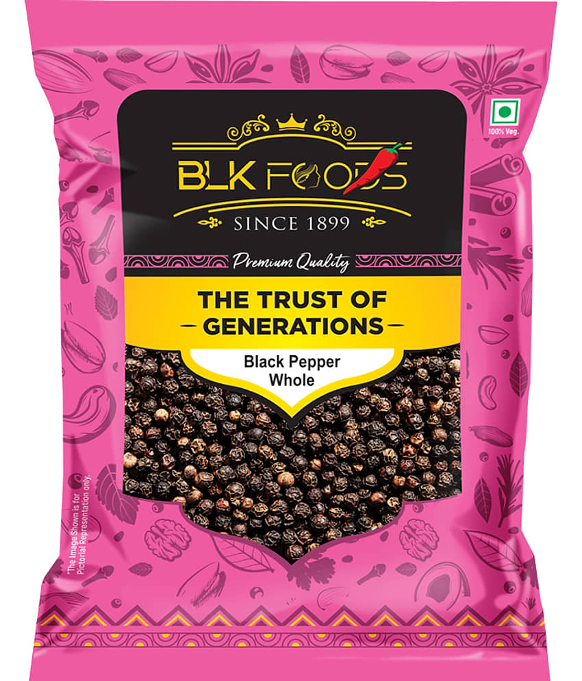BLK FOODS _Select Black Pepper Whole (Kali Mirch Sabut) 200g 200 gm