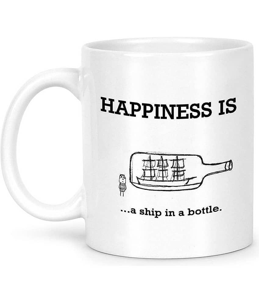 Idream Quote Printed Ceramic Coffee Mug 1 Pcs 330 mL view 2