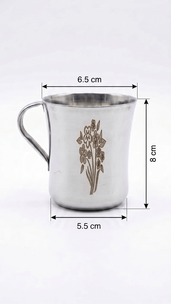 WEKTU Stainless Steel Tea Cup 6 Pcs view 2