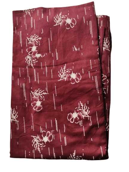 Women's Cotton Long Nighty/Maxi With Printed Design And Piping Detailing view 2
