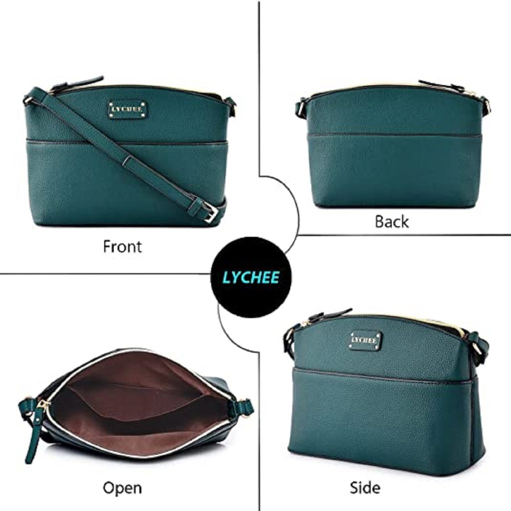 Lychee bags women Pu Green sling Bag view 2