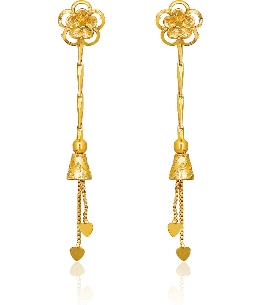 LUV FASHION Gold Threader Earrings ( Pack of 1 ) view 2