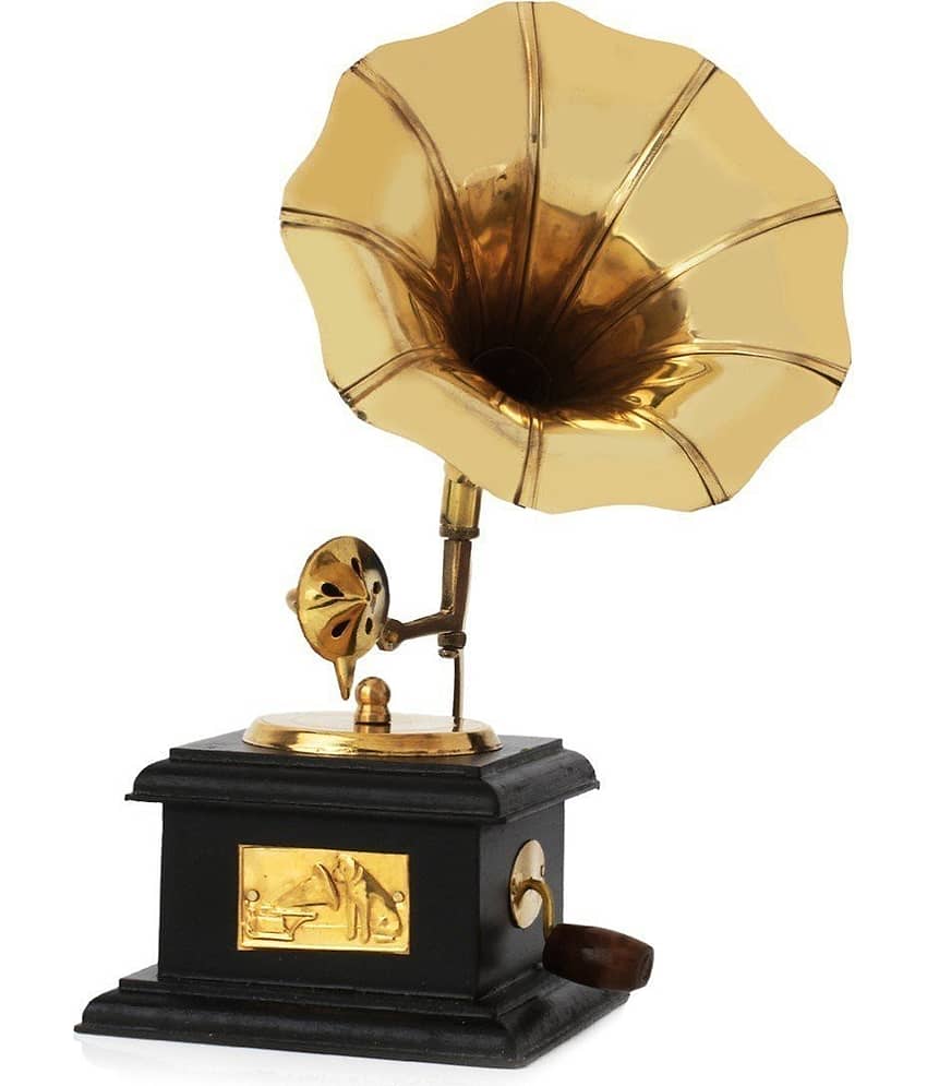Fashion Bizz Antique Handmade Vintage Dummy Gramophone Decorative Showpiece - 23 cm view 2
