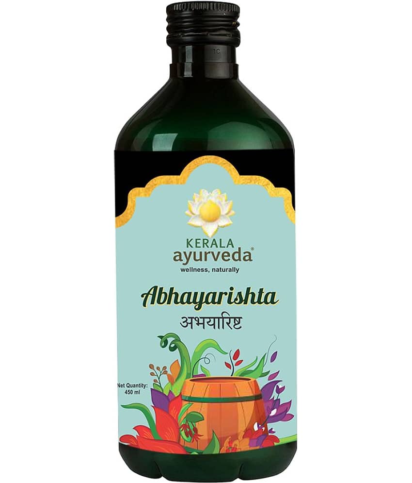 Kerla Ayurveda Abhayarishta 450ml, Bowel wellness, Constipation Relief, Aids in Detoxification, Non-Habit Forming, Safe & Natural Laxative