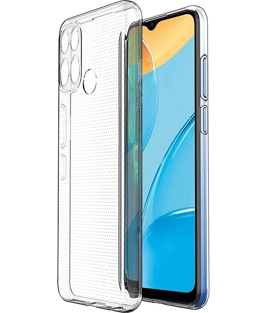 ZAMN - Transparent Silicon Plain Cases Compatible For Oppo A15s ( Pack of 1 )