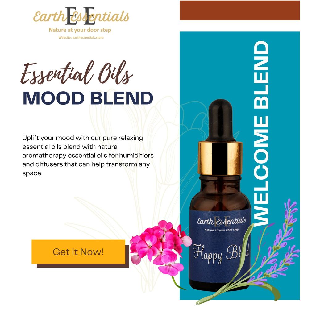 Essential oil blends for uplifting mood Happy blend 15 ml