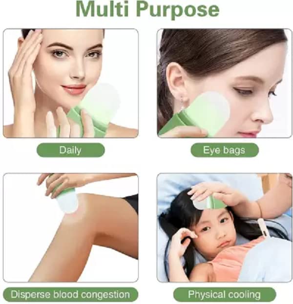 Elecsera 114 Face Beauty Ice Roller for Face & Eye Reusable Face Facial Roller Massager Massager (Blue) view 2