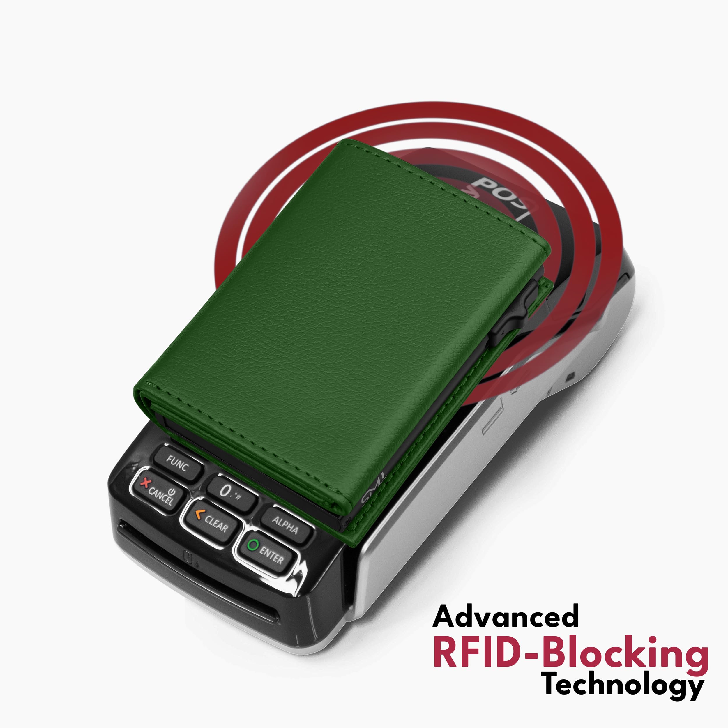 The Wallet Store Urban Pop RFID Protection Wallet Cardholder - Green view 2