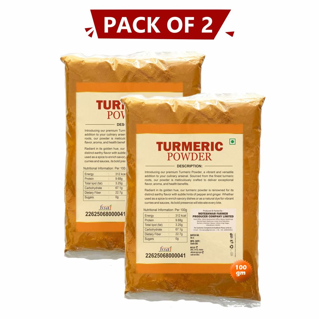 Turmeric Powder (100gm) Pack of 2 By Moteshwar Farmer Producer view 2