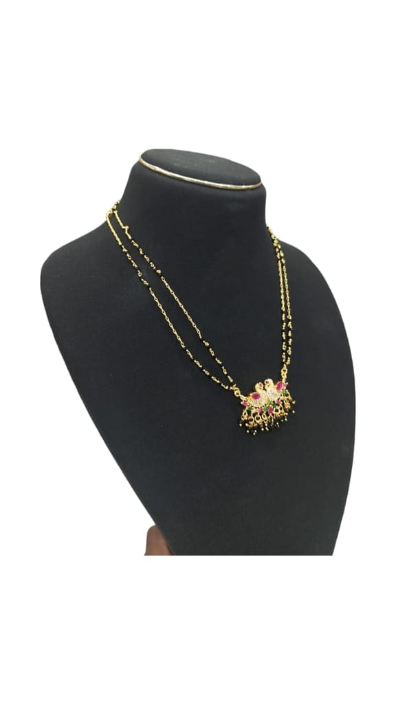 Gold Plated Traditional South Indian Temple Jewellery Long Mangalsutra Necklace For Women view 2