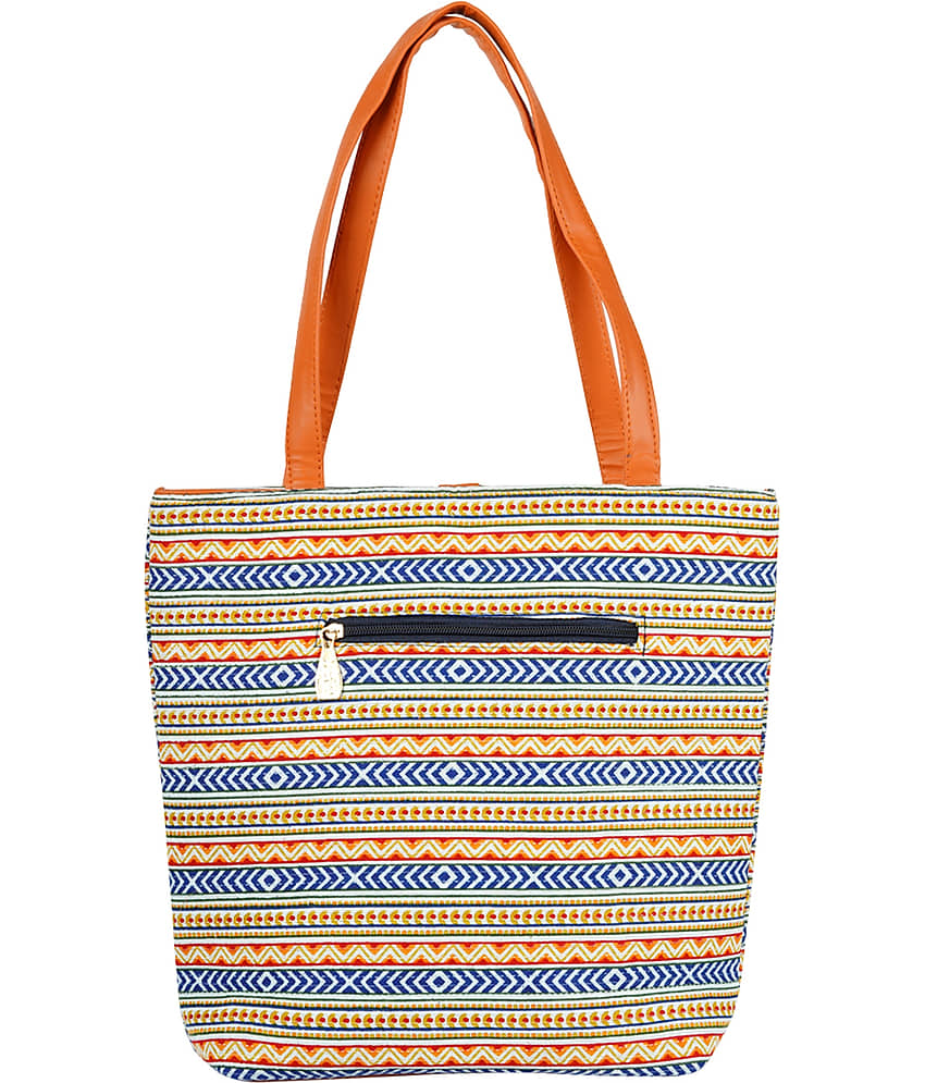 Bulbul Multicolor Faux Leather Tote Bag view 2