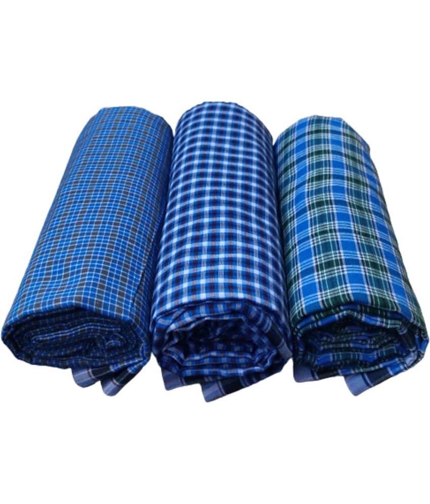 VUNNAVA Cotton Blend Men's Lungi Multicolor ( Pack of 3 ) view 2